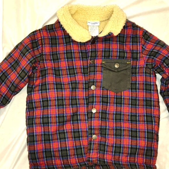 ❤️BNW/OT❤️💲5 for $20💲 4T Red Button Faux Fur Collar Coat - Picture 2 of 8